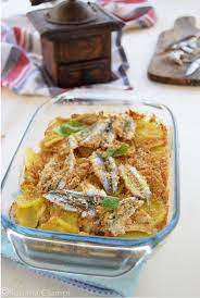 Alici al forno con patate. Tortino Di Alici Al Forno Con Patate Lapasticceramatta