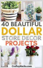 Buy 9 sprigs of dollar tree flowers (all the same for unity) and stick into an old wreath form. 40 Dollar Store Home Decor Projects Craftsy Hacks
