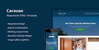 Caravan Responsive Html Template Travel Download Free Webmaster Download Center Html Templates Templates Best Templates