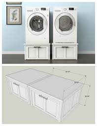Also, i've heard that the pedestal makes the. Diy Washer And Dryer Pedestals With Storage Drawers Find The Free Plans For This Project An Laundry Room Pedestal Laundry Room Diy Washer And Dryer Pedestal