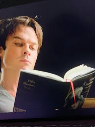 Damon reading 50 Shades of Grey in The Vampire Diaries