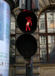 Hahaha Someone Altered The Crosswalk Lights In Prague Streetart Karakter Disney