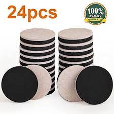 Ezprotekt 24pcs Furniture Sliders 2 5 Inch Felt Sliders Furniture Pads For Hardwood Floors And All Hard Su Furniture Sliders Furniture Pads Felt Furniture Pads