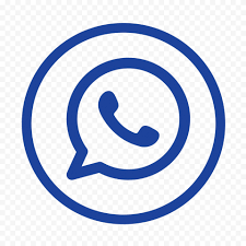 Hd Dark Blue Outline Whatsapp Wa Round Circle Logo Icon Png Circle Logos Logo Icons Logos