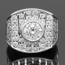 Starting at $334 /mo with affirm. 14k White Solid Gold Mens Diamond Pinky Ring 6 05 Ctw Mens Diamond Pinky Rings Mens Pinky Ring Men Diamond Ring
