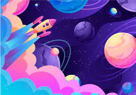 Over the millennia, people have taught how to launch rockets and created satellites, but have. Animated Space And Rocket Space Wall Mural Tenstickers