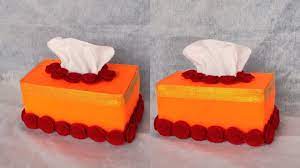 Siapkan bahan berupa karton tebal. Diy Membuat Kotak Tisu Dari Kardus Bekas Tissue Box Youtube