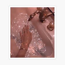 A vintage aesthetic is when you take a modern digital photo and give it an aged look and feel. Aesthetic Vintage Retro Glam Rose Gold Glittery Water Poster By Samararibas Redbubble