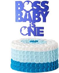 Add sprinkles this tender, buttery birthday cake with a thin layer of fudge frosting is perfect for a crowd. Buy Deneo Boss Baby Cake Topper Boy Girl Boss Baby Is One One Cake Topper First Birthday Cake Topper 1st Birthday One Year Old Baby Happy Birthday Party Decoration Online In Kenya