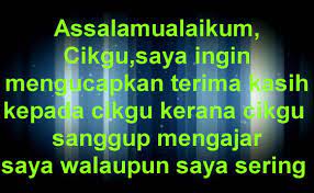 1.contoh surat ucapan terima kasih kepada sponsor. Ucapan Kepada Cikgu Elly From 5 Ea 1 2011 Youtube