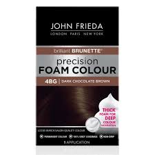 Download John Frieda Brilliant Brunette Permanent Precision Hair Color Foam 4bg Dark Chocolate Brown 1 Application Walmart Com Walmart Com