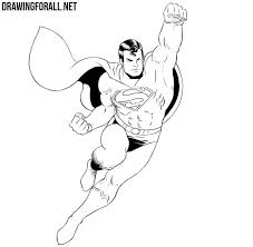 How to draw cartoon thanos from infinity war. How To Draw Superman Flying