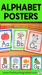 Decorate Your Classroom Walls With These Bright And Colorful Alphabet Posters These Are Great For Pre K Kindergarten Or Alphabet Poster Alphabet Abc Poster