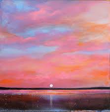 Cloudscape By C Toni Grote Sunset Painting Sunrise Painting Sunset Art