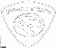 Proton actually comes from perusahaan otomobil nasional which roughly translates to national automobile enterprise in malaysian. Emblem Of The Proton Brand Coloring Page Printable Game
