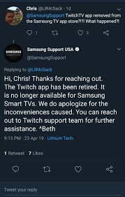 This app has no affiliation with twitch interactive, inc. Twitch App Removed From Samsung Tvs Here Re Some Alternatives You Can Try Piunikaweb