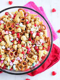Dec 28, 2020 · furikake chex mix is easy to make, flexible (add more of the stuff you like, less of the ones you don't), and portable. Valentine Snack Mix Recipe Easy Festive Pip And Ebby