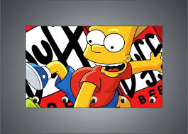 The series is a satirical depiction of american life, epitomized by the simpson family. Porta Chaves Anime Desenho Simpsons Bart 03 No Elo7 Vital Quadros 1081ea6