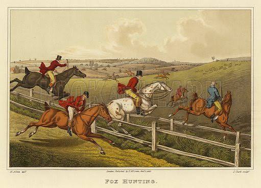 Fox Hunting stock image | Look and Learn