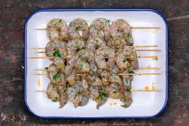 The perfect crisp and tangy shrimp skewer appetizers for summer! Grilled Shrimp Kabobs Mediterranean Style The Mediterranean Dish
