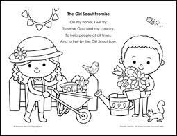 You can print or color them online at. Garden Friends Girl Scout Promise Practice Pages Daisies Brownies