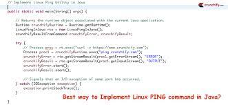 New How To Implement Linux Ping Utility Command In Java Http Crunchify Com How To Implement Linux Ping Utility Comma Creative Web Design Linux Free Blog