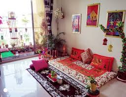 Hello Friends I Decorate My Living Room With Lots Colours Such As Beautiful Green Plant Decor Home Living Room Colourful Living Room Decor Indian Room Decor