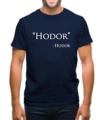 Discover and share hodor quotes. Hodor Quote Mens T Shirt Tee Sh