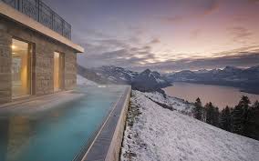 Stairway To Heaven Infinity Pool Video At Swiss Hotel Insidehook Hotel Villa Honegg Villa Honegg Villa Honegg Switzerland