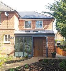 Side return extensions offer a great solution to dark and uninviting back rooms. Semi Detached House Two Storey Side Extension Basement And Garage Klassisch Modern Eingang Hampshire Von White And Gray Architecture Design Develop Houzz