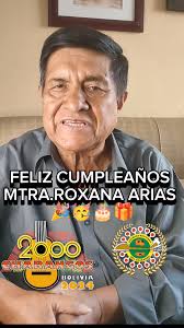 Reconociendo a los grandes Gestores Culturales Bolivianos ...., Mtra.  Roxana Arias Quiroga muchas felicidades en tu cumpleaños Roxanita, que Dios  te de la energía para seguir con tu importante labor ...