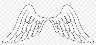 Before you start to draw angel wings fold the paper half and make a weak pencil line on the folded vertical line. Angel Wings Angel Wing Clip Art Image Angel Wings Clipart Png Transparent Png 10171x4371 230292 Pngfind
