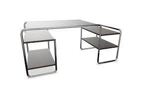 Tagged thonet very strong wood, not damaged by worms or other more severe abrasion damage and normal wiper wear repainted nice housing condition height: Thonet Schreibtisch S 285 Aus Stahlrohr Pro Office