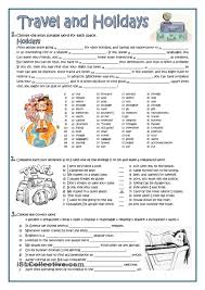 Travel And Holidays English Reading Learn English English Activities