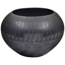 San Ildefonso Blackware Vase By Maria Martinez Circa 1935 Native Pottery Native American Pottery American Indian Pottery