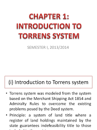 Vallippa chettiar1 in this case, a, a registered proprietor, contracted to sell his land to b, who subsequently, on hearing that a was in financial difficulties, presented a caveat to protect his claim under the contract of sale. Chapter 1 Torrens System Property Law Civil Law Legal System