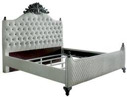 Practical drawers provide plenty of storage space for clothes and different accessories. Acme Furniture House Delphine Two Tone Ivory Queen Panel Bed 28850q Ideal Furniture Danbury Ct