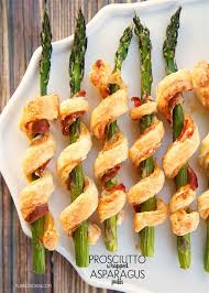 Prosciutto Wrapped Asparagus Puffs Only 5 Ingredients Asparagus Prosciutto Dijon Mustard Parmesan Cheese And Prosciutto Wrapped Asparagus Food Prosciutto