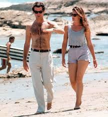 Smith appeared with huey lewis in the mtv music video stuck with you which spent three weeks at number one spot on the billboard hot 100 list from. Pierce Brosnan And His Wife Are True Relationship Goals Bored Panda