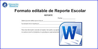 Incluye cuánto debe, dónde trabaja, cómo paga sus deudas, dónde vive, si se ha declarado en. Como Hacer Un Reporte Escolar Formato En Word