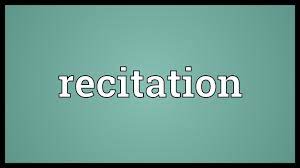 The definition of receive is followed by practically usable example sentences which allow you to construct your own sentences based on it. Recitation Meaning Youtube
