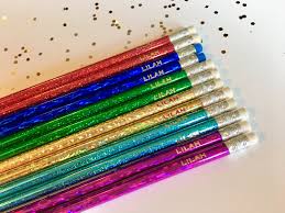 Custom Pencils Personalized Pencils Glitter Pencils Etsy Custom Pencils Personalized Pencils Engraved Pencils