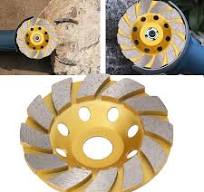 4.5 Inch Diamond Concrete Grinding Wheel Cup - Double Row Segment For Angle  Grinder, Polishing Stone & Removing Thinset
