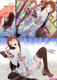 duokuma mizuhara chizuru kanojo okarishimasu highres 1girl 2021 2boys black  thighhighs blush book cardigan comic dated female ejaculation female  masturbation female orgasm manga object masturbation multiple boys orgasm  possessed… - Manga 1