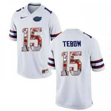 A heisman trophy winner in 2007, tebow helped the gators win two national championships as their starting quarterback. Florida Gators 15 Tim Tebow White Printing Portrait Premier Football Jersey Tim Tebow Florida Jersey