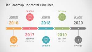 In 20 slides, you may see the different designs. Flat Roadmap Horizontal Timelines For Powerpoint