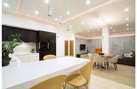 Guide Different Types Of Lighting For Modern Apartments Apartment Kitchen Apartment Lighting Studio Kitchen