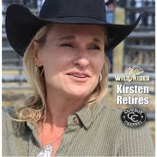 When we interviewed Kirsten Vold at the rodeo in Santa Fe recently (on  June20th), we didn't know it was going to be a goodbye to rodeo. We just  knew it was a