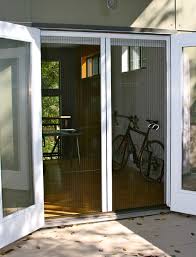 Heritage wood glazed inswing french double entry doors: Plisse Double Door Retractable Screen Gallery