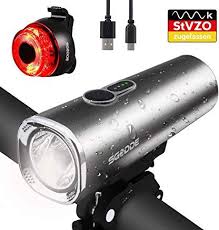 Sgodde Led Fahrradlicht Set Stvzo 600 Lumen Fahrradlampe Fahrradbeleuchtung Usb Wiederaufladbare Ipx5 Wasserdicht Fahrradbeleuchtung Fahrrad Licht Fahrradlampe